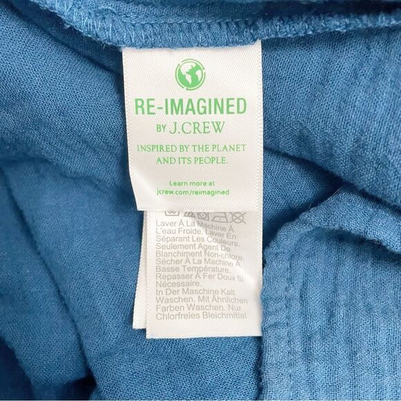 NWT J. Crew Ruffle Strap Gauze Tiered Maxi Dress Teal Blue Size XXL NEW Relaxed - Picture 12 of 15